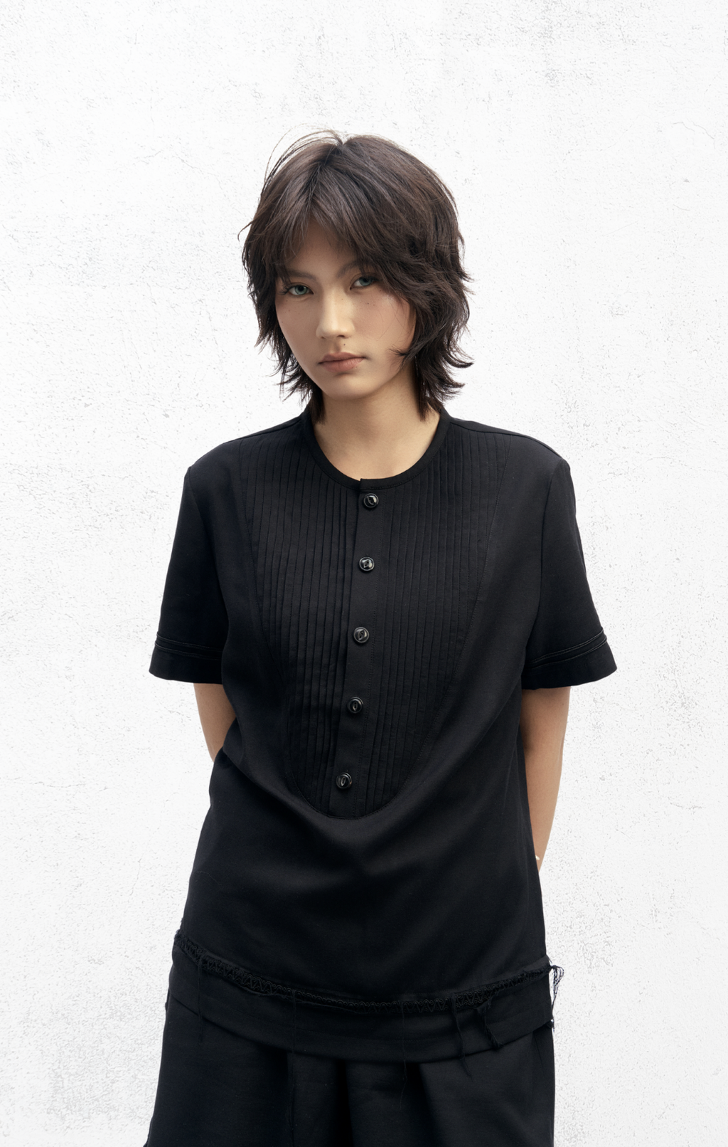 KidA in my Opinion 25ss | Pleated t Shirt