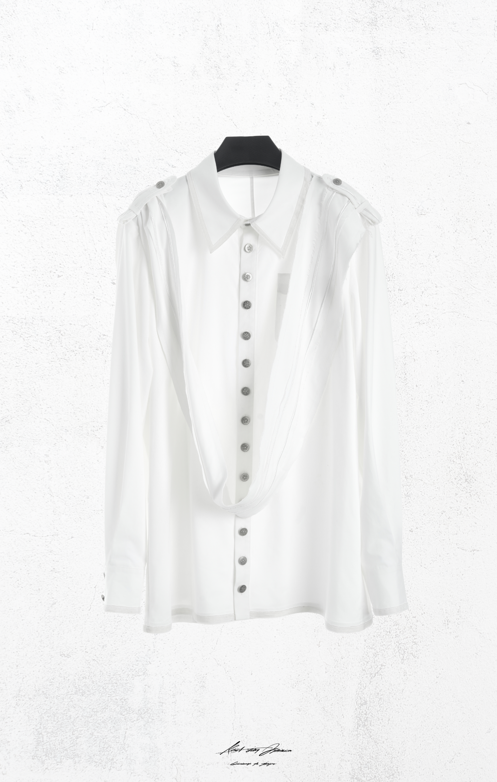 KidA in my Opinion 25AW | Ripped Ribbons shirt