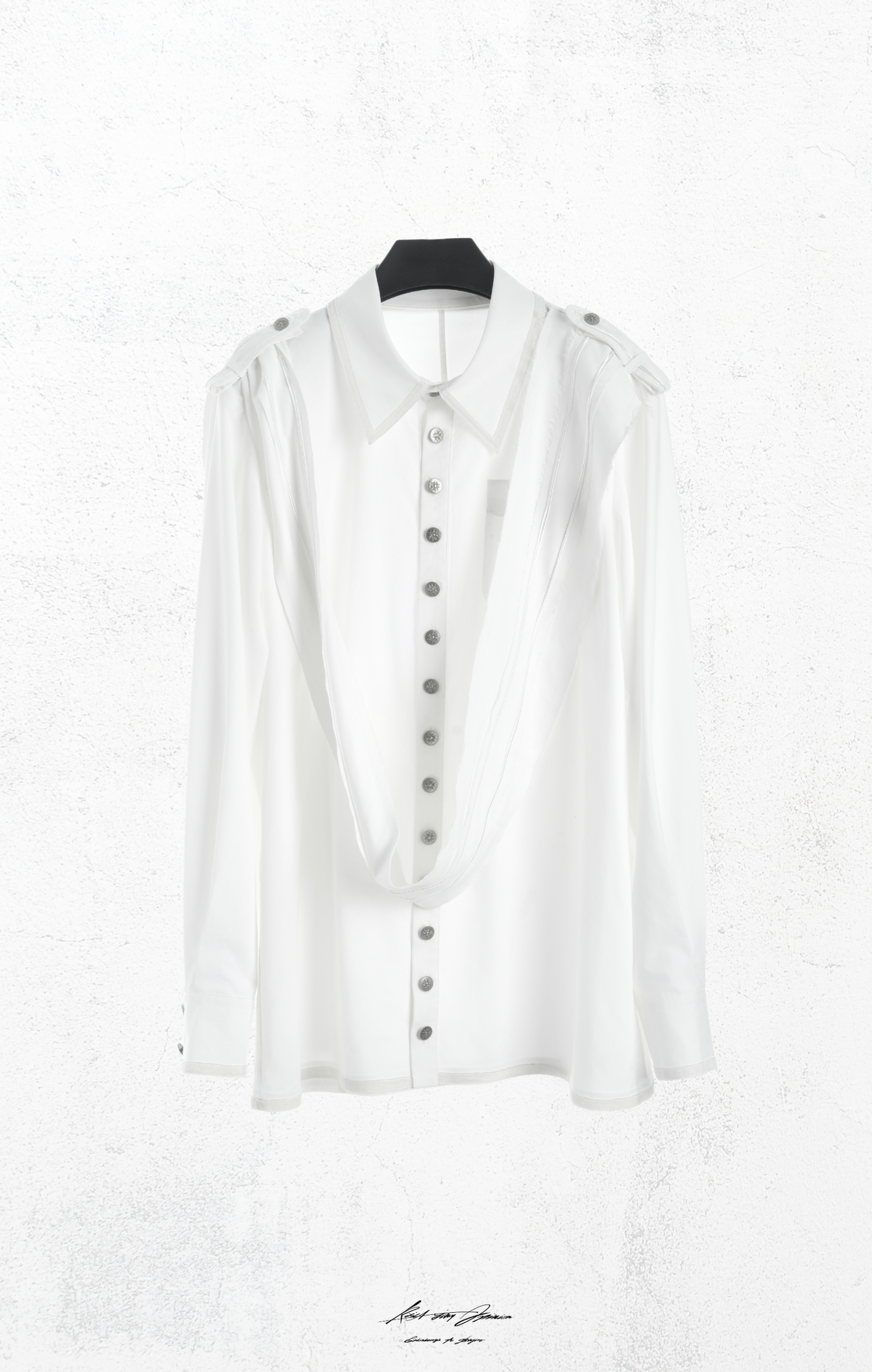 KidA in my Opinion 25AW | Ripped Ribbons shirt