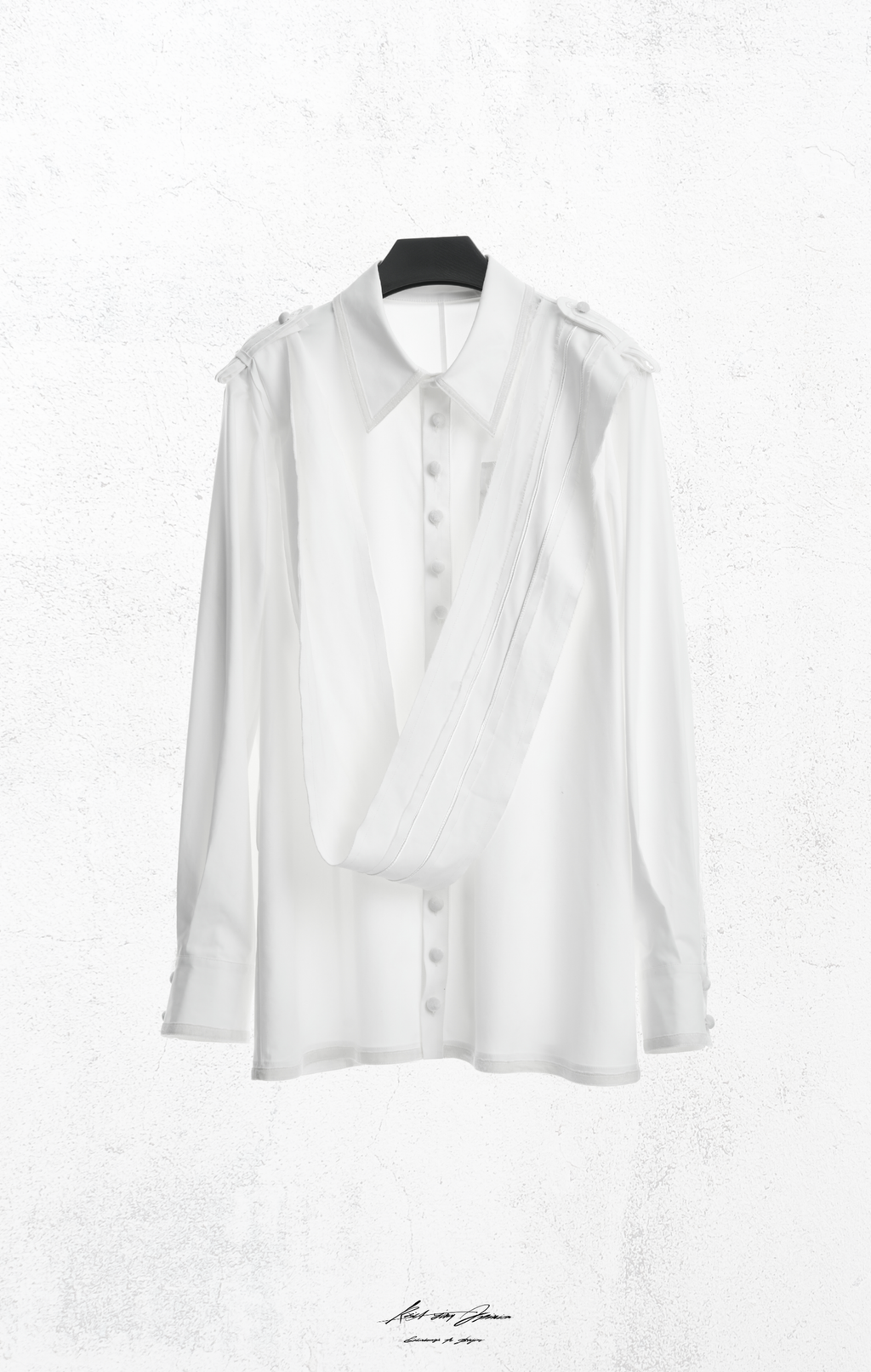 KidA in my Opinion 25AW | Ripped Ribbons shirt