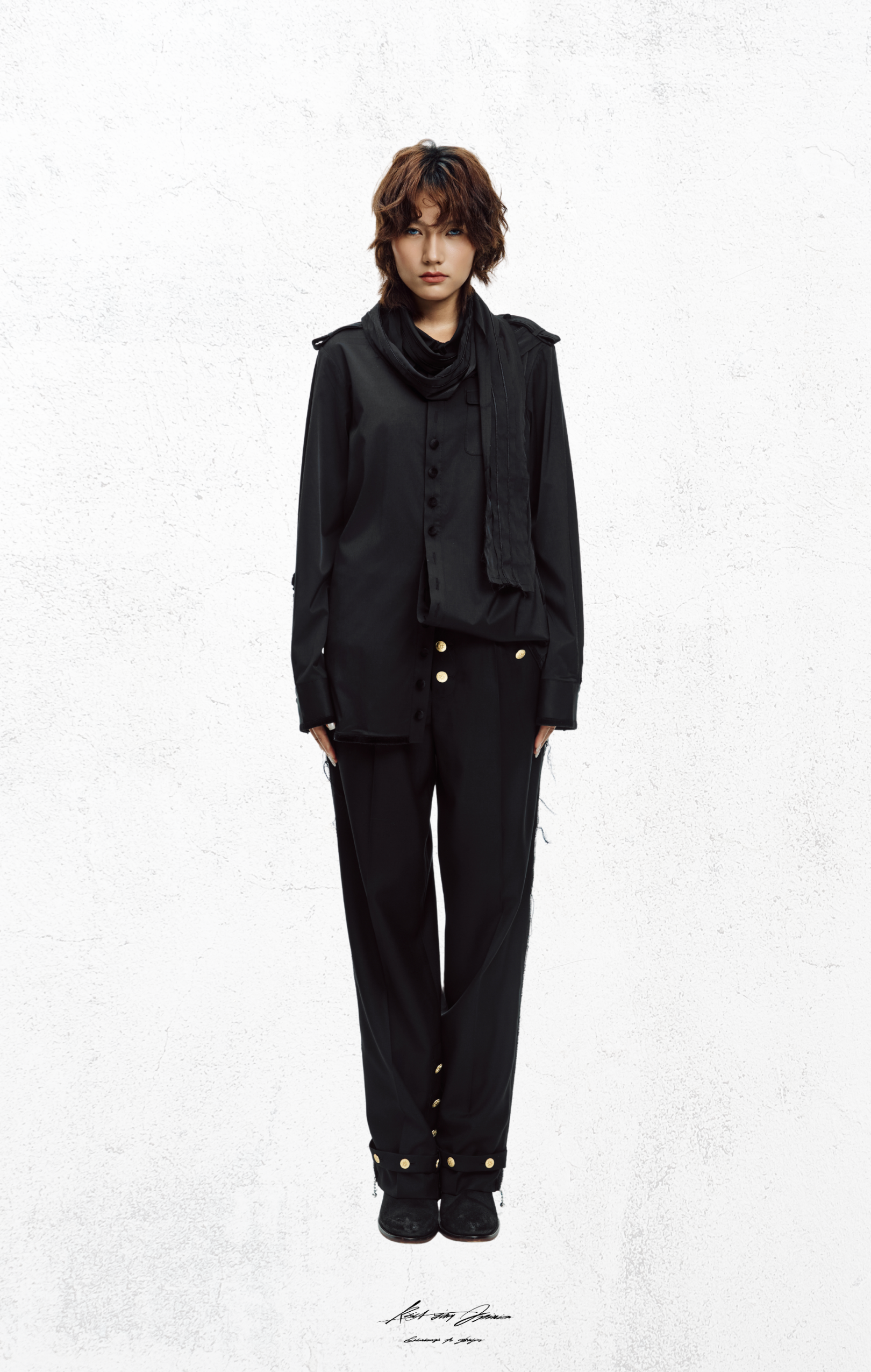 KidA in my Opinion 25AW | Ripped Ribbons shirt