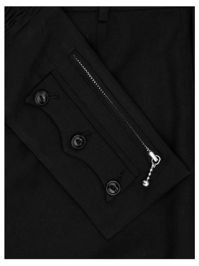 KidA in my Opinion 25ss | Damaged Frings Shorts Black