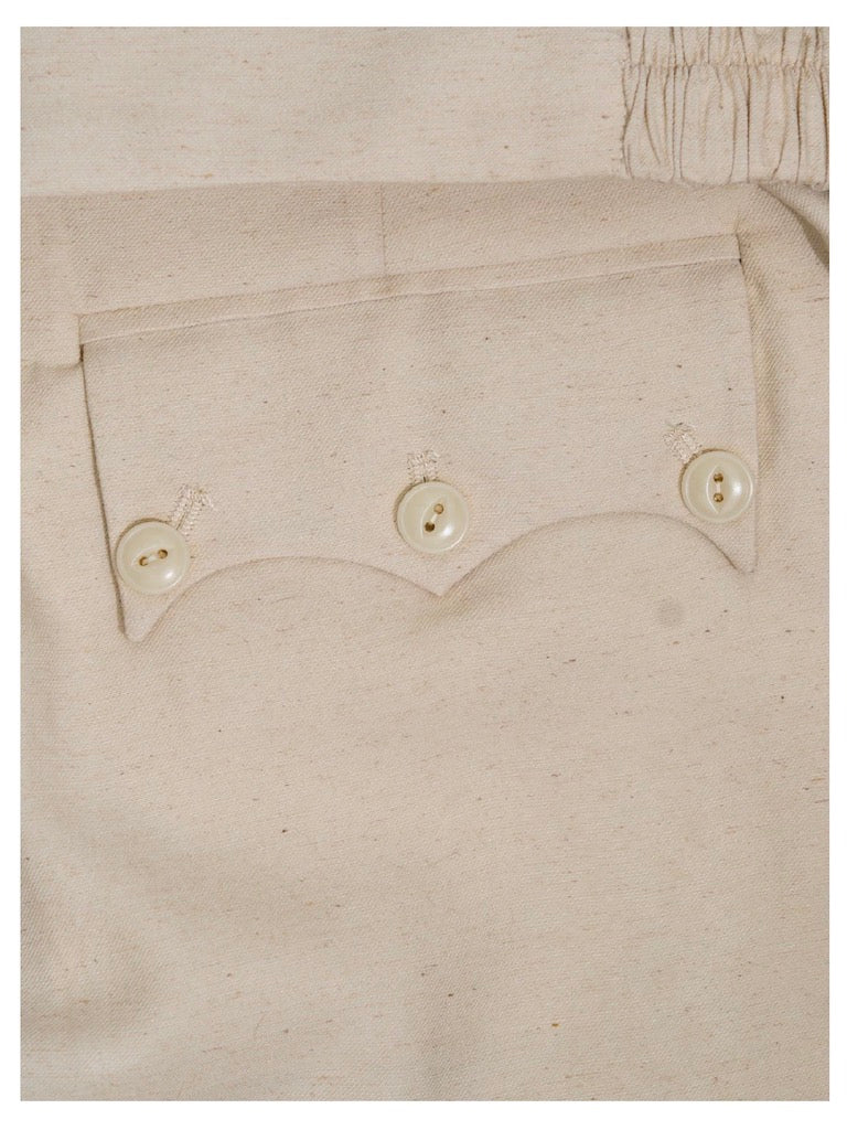 KidA in my Opinion 25ss | Damaged Frings Shorts Almond