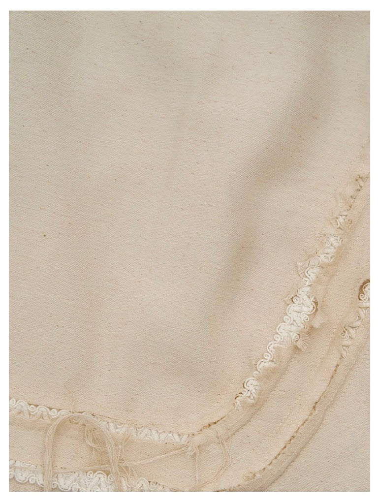 KidA in my Opinion 25ss | Damaged Frings Shorts Almond