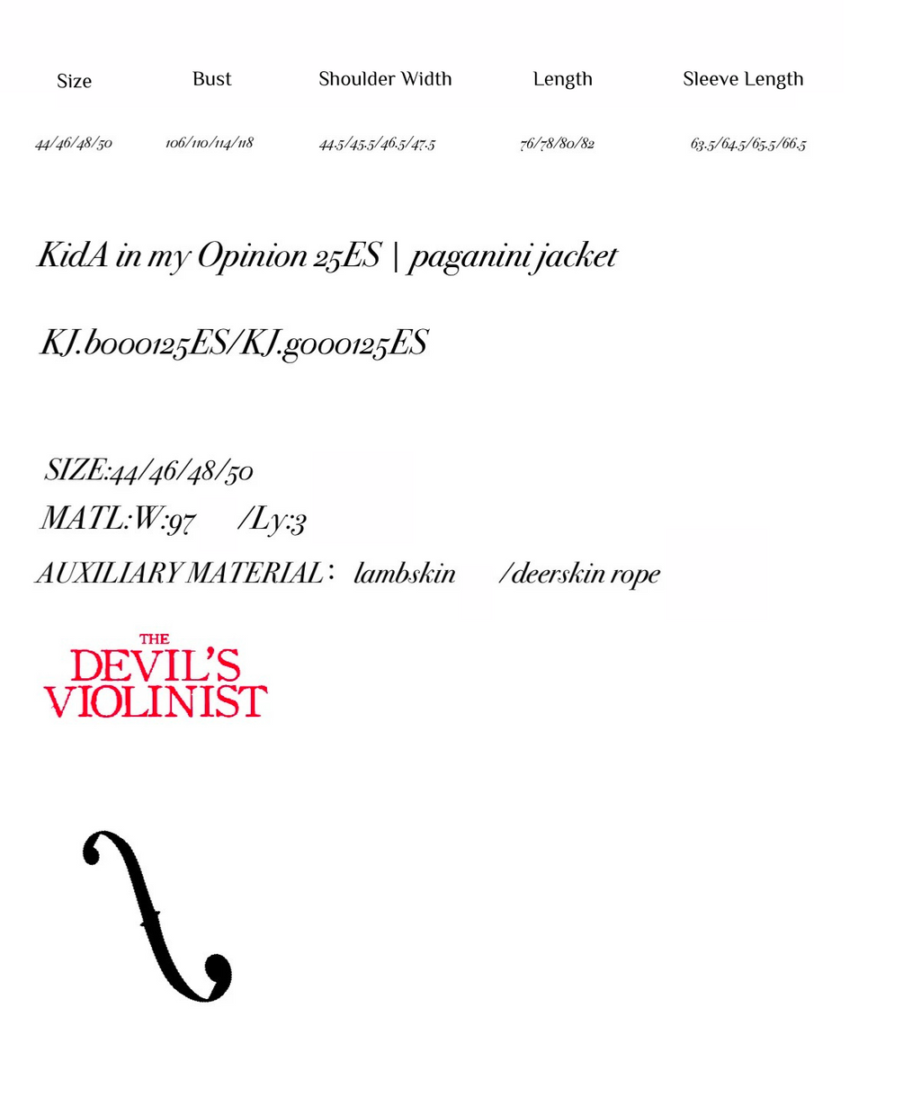 KidA in my Opinion 25ES | paganini jacket