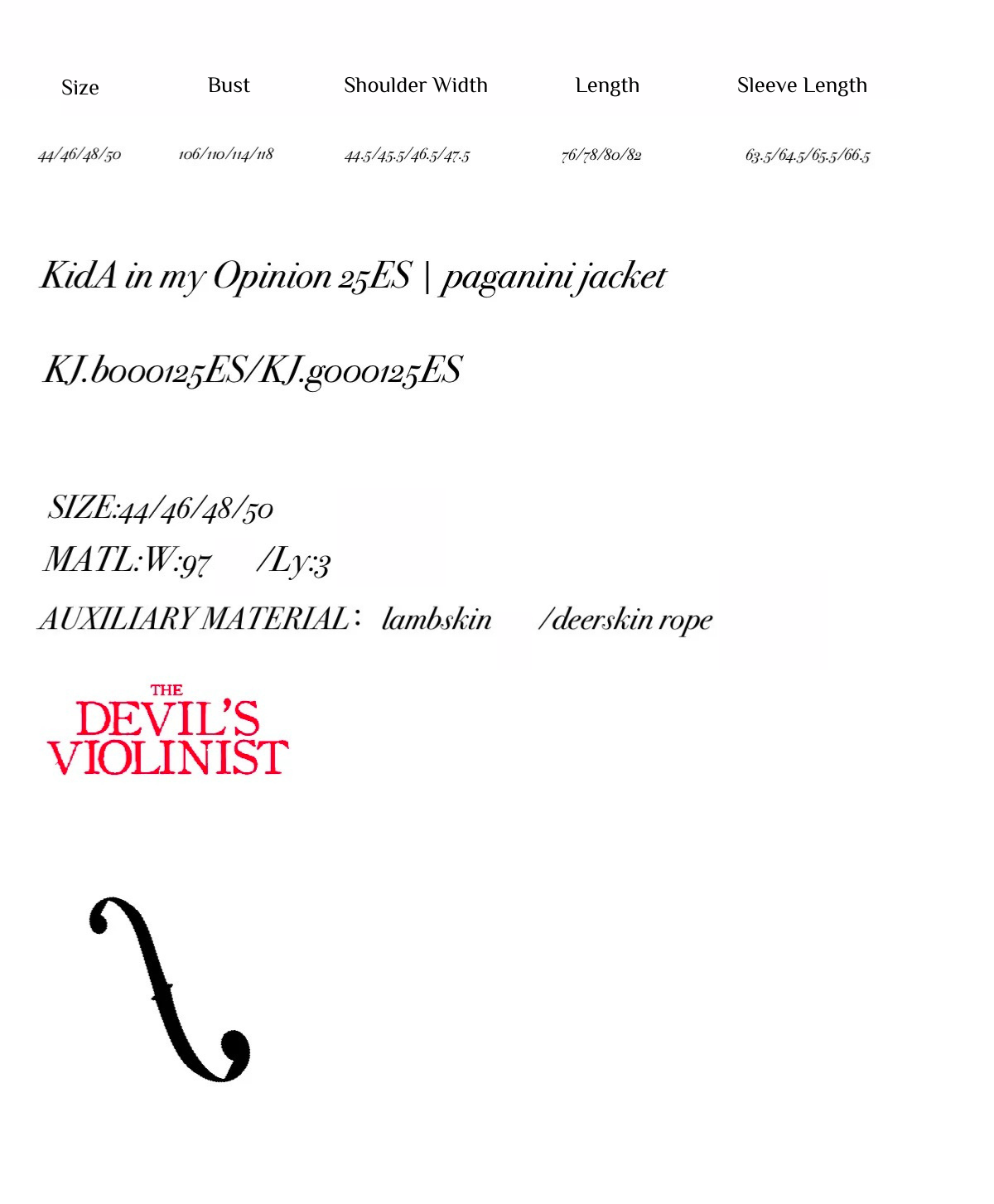 KidA in my Opinion 25ES | paganini jacket